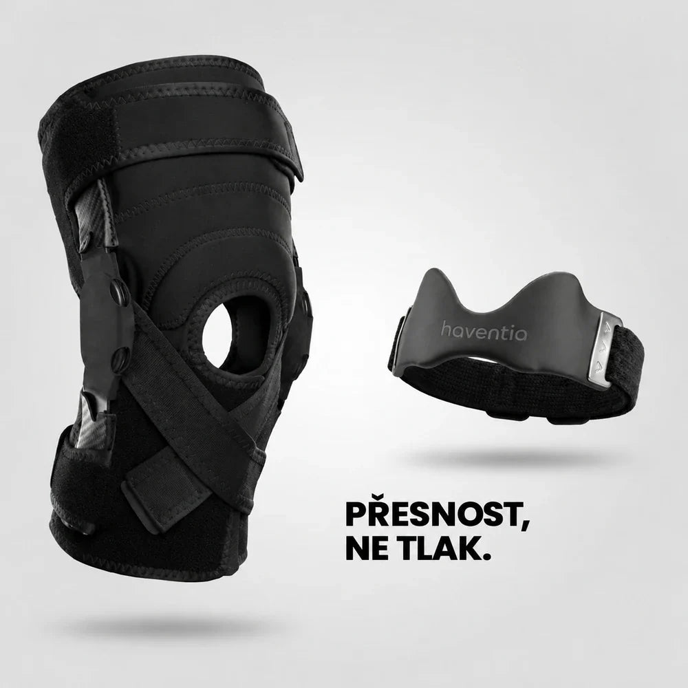 Kolenní ortéza a pásek pod čéšku