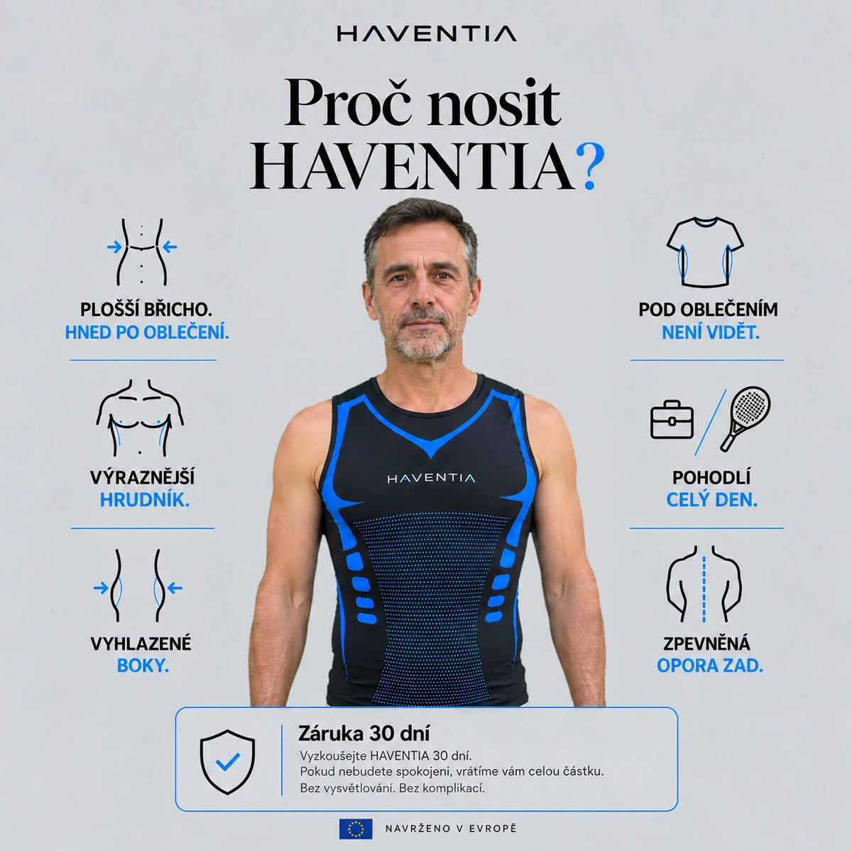 Kompresní stahovací tílko Haventia