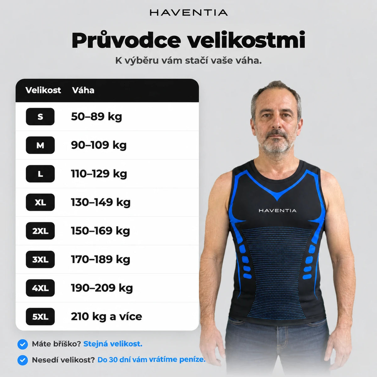 Kompresní stahovací tílko Haventia®